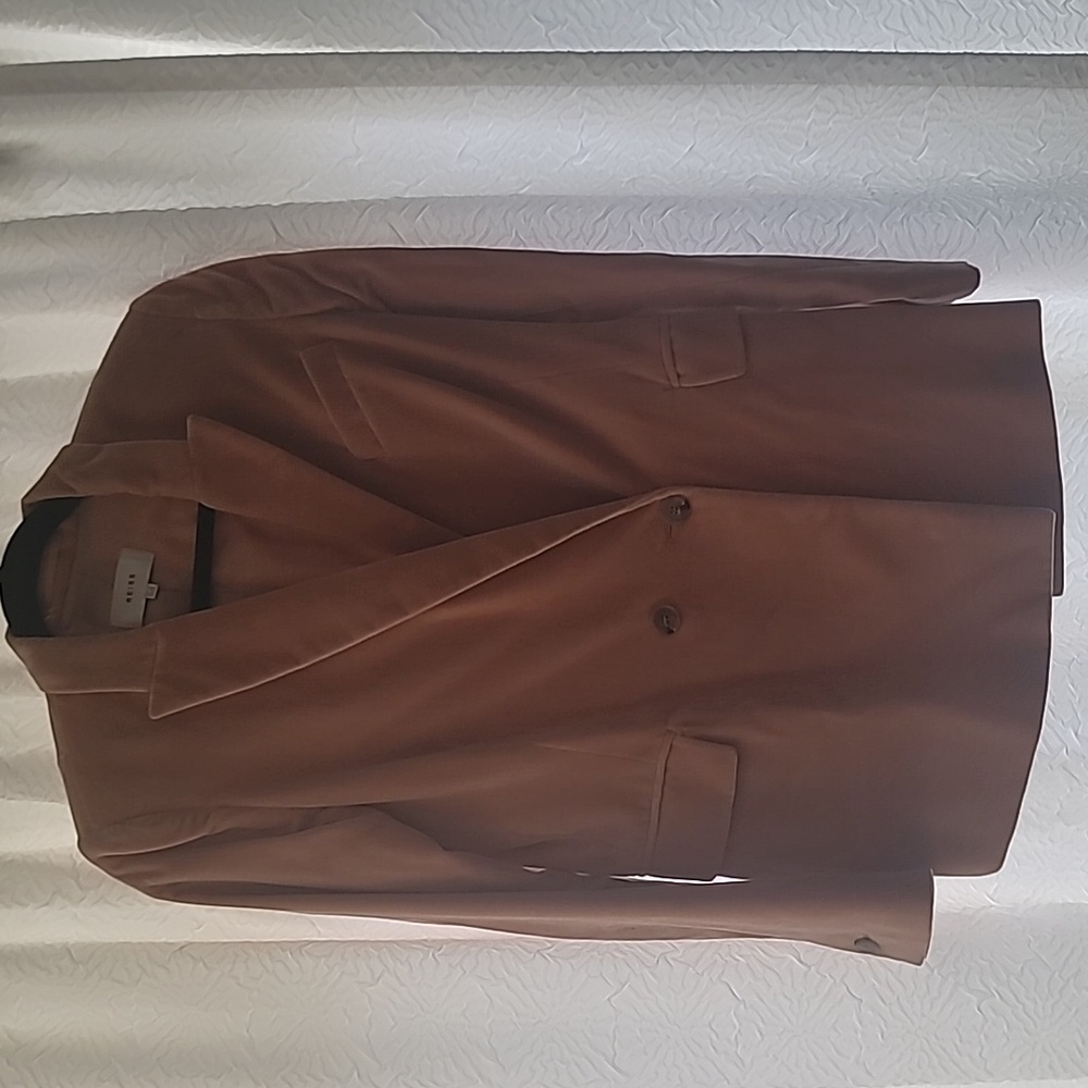Peach velvet blazer